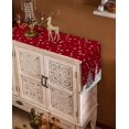 thumbnail image 3 of ZHAOCHENG Camino de mesa navideño con mantel de arpillera lavable y mantel de lino, 3 of 5