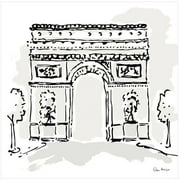 Arc De Triomphe, Paris by Eazl Canvas Poster