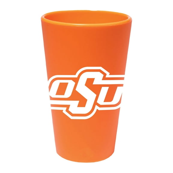 NCAA Oklahoma State Team Color 16oz Silicone Pint Glass