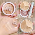 thumbnail image 4 of 3 Colors Concealer Palette Eyeshadow Base Palette Matte Contour Concealer Lot A7 Y5V5, 4 of 8