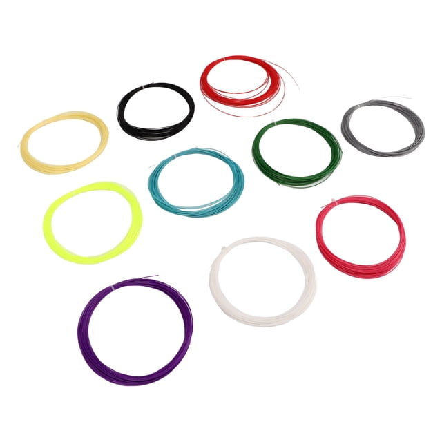 Badminton Racquet Accessory,10Pcs Color Mixing Badminton Badminton Racquet String Badminton String Line Finest Materials