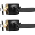 thumbnail image 1 of Poignées de Porte Mates Intérieures Carrées Intimité Leviers de Porte Mates Sans Clé Poignée de Porte Intérieure Moderne Droite pour Chambre et Chambre Réversible pour Côté Droit/gauche, 1 of 8