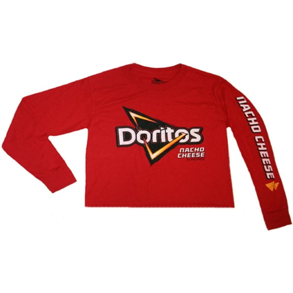 Doritos Nacho Cheese Flavored Junior Women's Crop T-Shirt (XL)