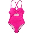 thumbnail image 4 of Women Siamese Printing Sexy Splicing Padded Bikini Swimsuit Swimwear, 4 of 5
