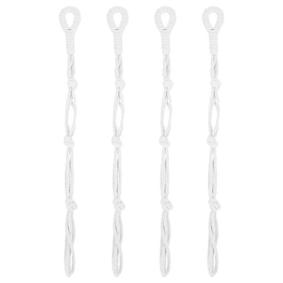 CTIRCHIU Railing Planters Macrame Plant Hanger Extenders White Cotton 4Pcs