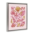 thumbnail image 3 of Stupell Industries Bohemian Pink Sea Life Collection Gray Floating Frame Canvas Art, 17 x 21, by Nina Muis Surface Design, 3 of 8