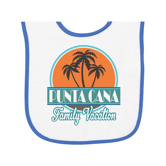 Inktastic Punta Cana Family Vacation Matching Baby Terry Cloth Bib