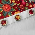 thumbnail image 4 of Manfei Vintage Flower Blackout Curtains Set of 2 (38x54 Each),Rustic Wild Floral Curtains and Drapes,Red Orange Living Room Curtains For Girl Child,Luxury Bedroom Decor, 4 of 6