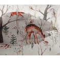 thumbnail image 5 of oneOone Viscose Chiffon Red Fabric Deer Sewing Material Print Fabric By The Yard 42 Inch Wide, 5 of 5