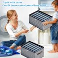 thumbnail image 5 of Thousand Bird Grids Trouser Organizer Household Clothes Steel Shelf Storage Basket Drawer Type Foldable Storage Box Storage Shenqi, 5 of 5
