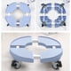 thumbnail image 1 of Plástico móvil bandeja removedor de ptillos interior soporte con ruedas ín redondo Soledad Bandeja móvil, 1 of 10