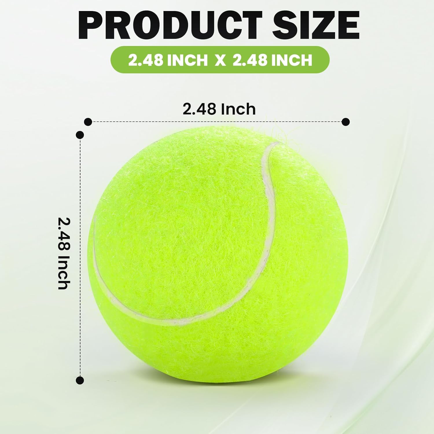 Tennis Balls, 80 Pack Bulk Tennis Balls Pressureless Tennis Ball, Come with Mesh Bag for Easy Transport, Pet Dog Playing Balls, Good for Beginner Training Ball