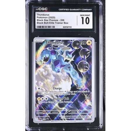 2025 Pokemon Black Star Promos Thundurus #SVP209 CGC 10