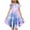 Purple-10, variant on Ugoldhm Girls Summer Dress Crew Neck Short Sleeve Gradient Color Casual Long Maxi Dress with Pockets 6 Months-15 Years