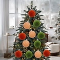 thumbnail image 2 of Twfbrm 12 Pcs Velvet Christmas Balls 6cm/2.4" Flocked Christmas Tree Ball Ornaments Plastic Balls Xmas Decorative Hanging Ornaments Christmas Tree Decoration, 2 of 7