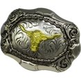thumbnail image 2 of Moranse Religion Cross Cowboy Kneeling Prayer And Horse Design Belt Buckles, 2 of 5