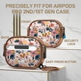 thumbnail image 5 of Maxjoy Case for Airpods Pro 1st&2nd Gen with Lock and Keychain Flower AirPod Pro 1&2 Case Cover, 5 of 7