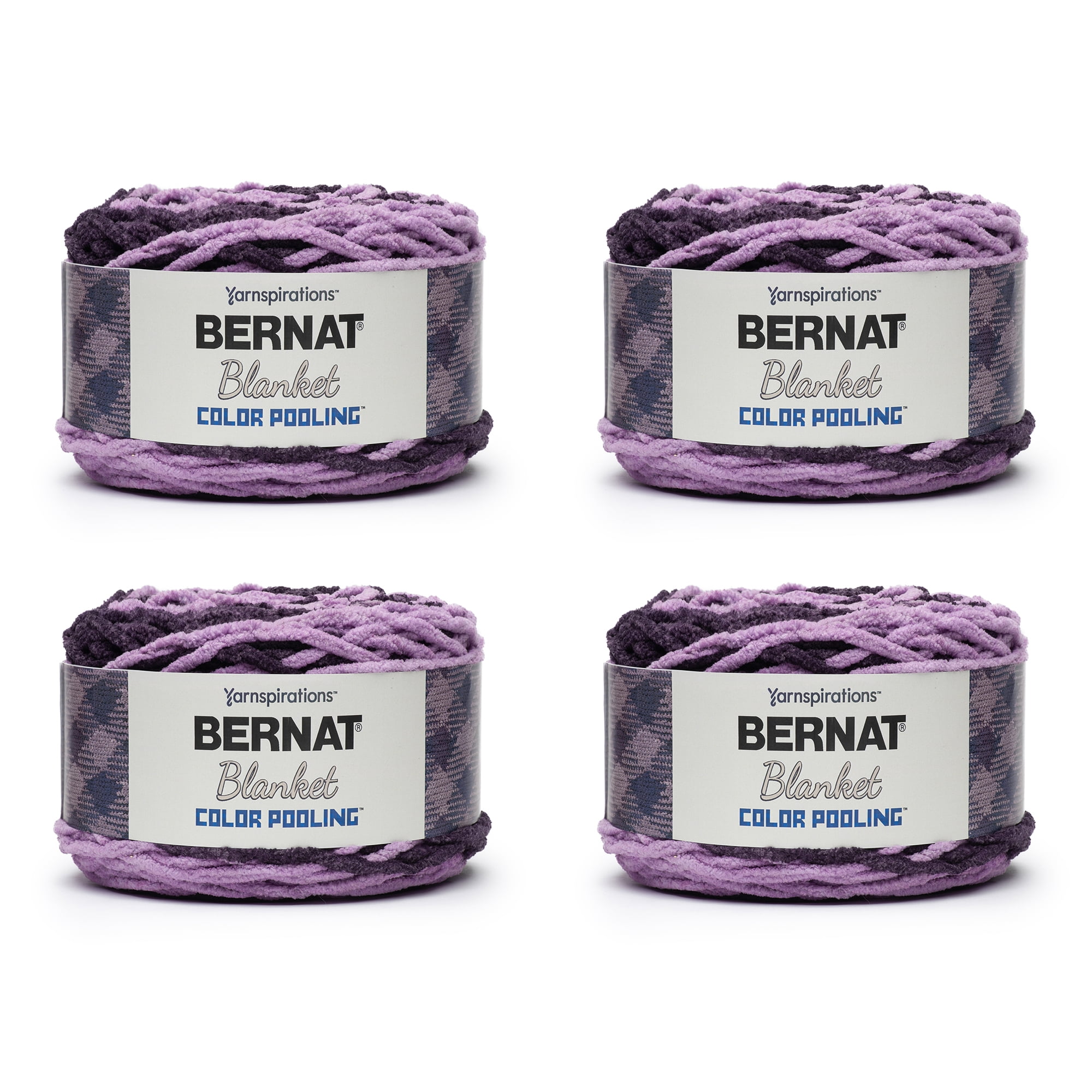 Bernat® Blanket Color Pooling™ 6 Super Bulky Polyester Yarn, Eggplant