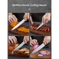thumbnail image 6 of Knife Set 17 Pieces Stainless Steel Hollow Handle Cutlery Block Set, 6 of 7