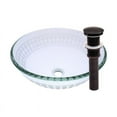 thumbnail image 2 of Novatto IMPONEREN Glass Vessel Bathroom Sink Set, Oil Rubbed Bronze, 2 of 5