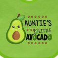 thumbnail image 4 of Inktastic Auntie's Little Avocado with Cute Baby Avocado Boys or Girls Baby Bib, 4 of 4