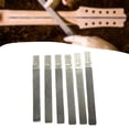 thumbnail image 4 of Juego de 6 limas para ranurar tuercas de guitarra, kit de herramientas de reparación de luthier portátil y resistente de acero inoxidable para reparar Acústica 12 a 53, 4 of 7