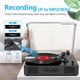 thumbnail image 3 of Tocadiscos de vinilo MANGOSTAN Belt-Drive, Bluetooth de 3 velocidades, 3 of 9