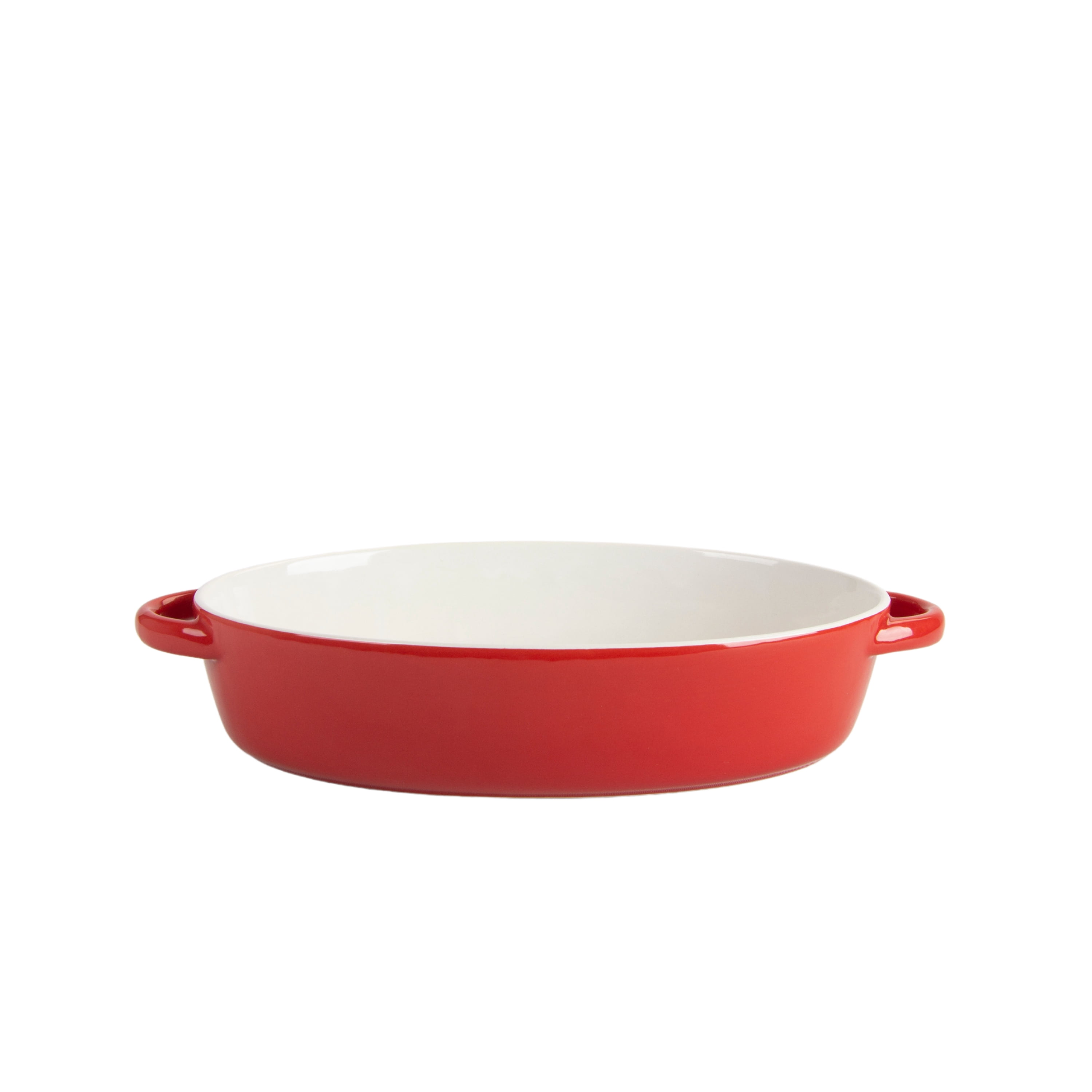 10 Strawberry Street Sienna Oval 13" and 10.5" Stoneware Bakeware Set of 2, Red