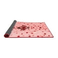 thumbnail image 2 of Ahgly Company Indoor Square Abstract Red Modern Area Rugs, 4' Square, 2 of 4