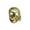 A001- Gold, variant on Scary Halloween Mask, 9 Inch Skull Pirate Masquerade Mask, Vintage Silver Mask for Masquerade Party Halloween Events, 1 Pack