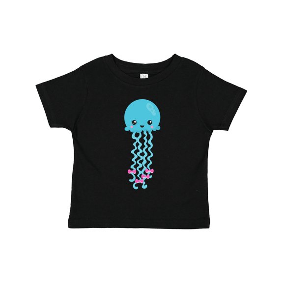 Inktastic Cute Jellyfish, Little Jellyfish, Blue Jellyfish Girls Toddler T-Shirt