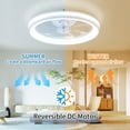 thumbnail image 6 of AGTANA 20'' Bladeless Ceiling Fans with Lights, Remote & APP Control, 3 Colors Dimmable, 6-Speeds, 6 of 12