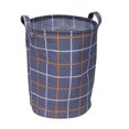 thumbnail image 1 of Storage Pouch Laundry Basket Foldable Household Storage Basket Portable Square Plaid Storage Container for Clothing Sundries Toys, 1 of 8