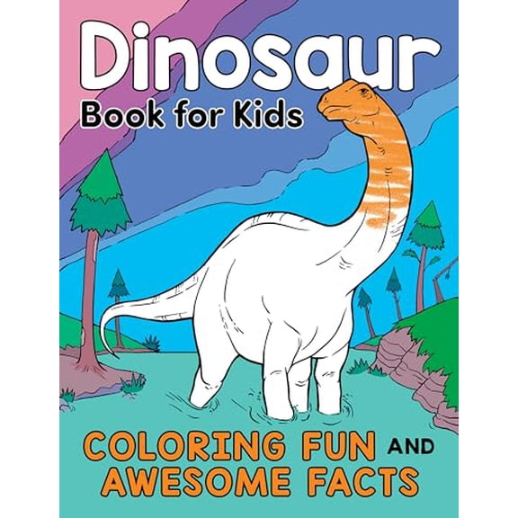 Pre-Owned Dinosaur Book for Kids: Coloring Fun and Awesome Facts about the Prehistoric Animals That Ruled the World! (A Did You Know? Coloring Book) Paperback