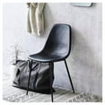 thumbnail image 2 of Plata Import Effie Amy 18" Dining Chairs in Black Faux Leather (Set of 2), 2 of 3