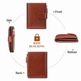 thumbnail image 4 of FALAN MULE Small Wallet for Women Genuine Leather Bifold Purse RFID Blocking Card Holder, 4 of 7