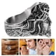 thumbnail image 2 of Anillo de acero inoxidable para hombre, diseño vintage de Jesús, estilo retro de moda., 2 of 7