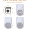 thumbnail image 2 of 24 Pairs of Non-Slip Knit Furniture Socks for Chair Legs, Prevent Scratches and Reduce Noise, Move Easily, White, 2 of 5