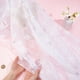 thumbnail image 3 of Tela de tul blanco con copos de nieve de 2,2 yardas, de organza transparente de 59 a 63 pulgadas con patrón de copos de nieve de terciopelo., 3 of 9