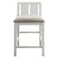 thumbnail image 5 of New Classic Furniture Heston 3PC Wood Storage Counter Set w/ 2 Chairs in White, 5 of 11