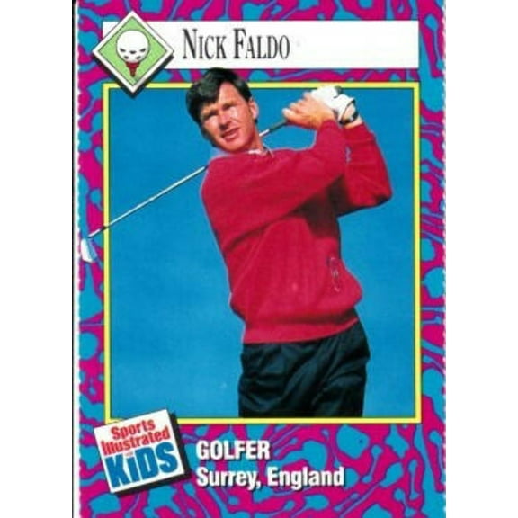 Nick Faldo 1993 Sports Illustrated for Kids golf card