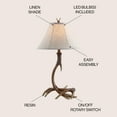 thumbnail image 3 of JONATHAN Y Antler 27.5" Rustic Resin LED Table Lamp, Brown, JYL6305A, 3 of 7