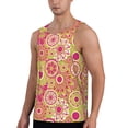thumbnail image 2 of Xecao Yellow Flowers Men's Tank Top Workout Quick Dry Sleeveless Gym Jogging Muscle Shirts Summer Swim Beach Tops, 2 of 9