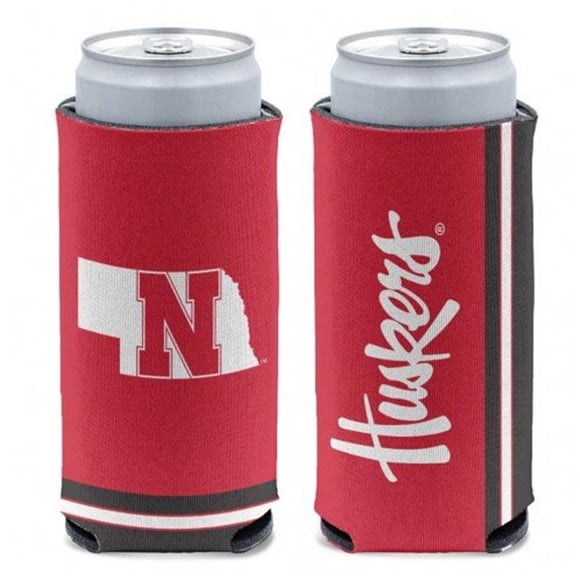 Wincraft 9416608570 NCAA Nebraska Cornhuskers Can Cooler Slim Can Design