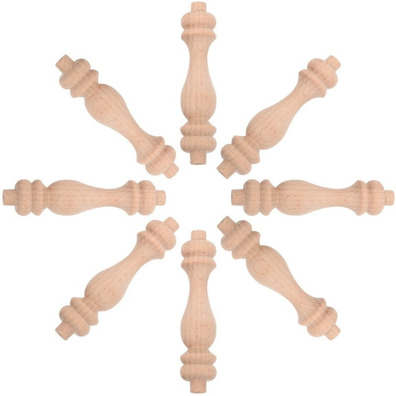 Homoyoyo Wooden Balusters Khaki, Wood Crafting Supplies, Decor, for Projects
