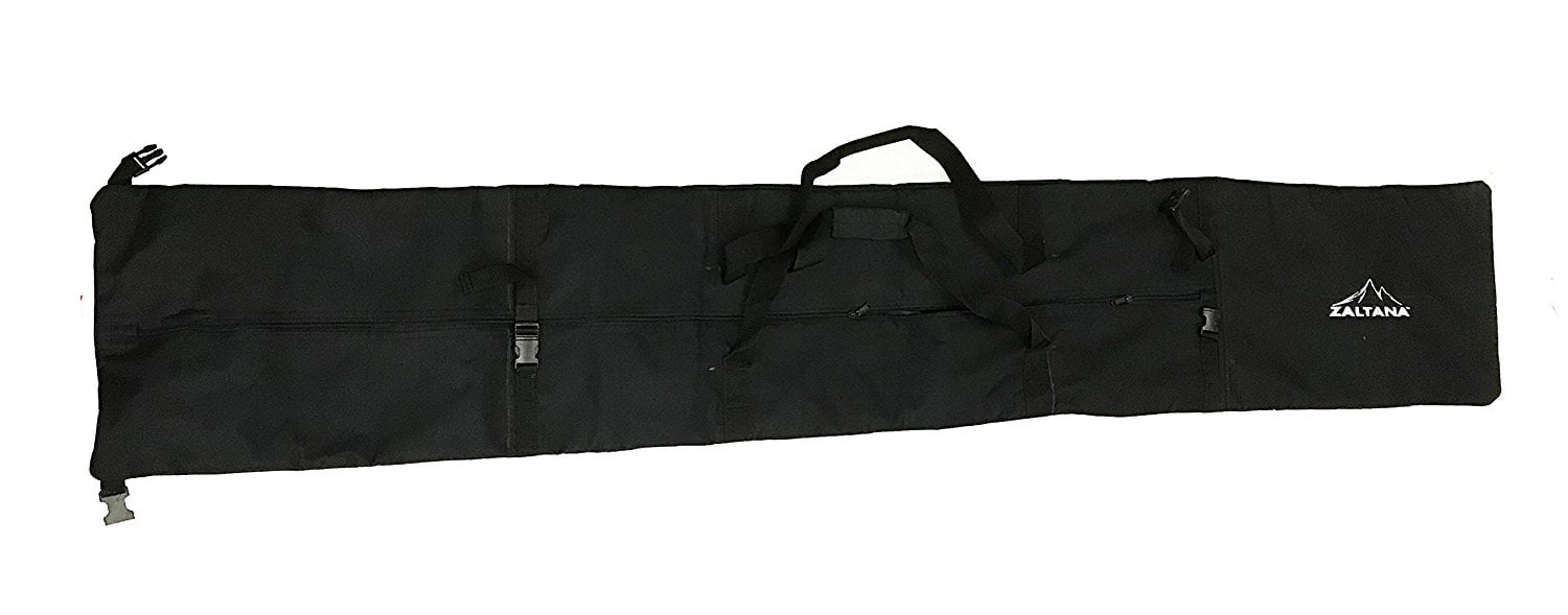 zaltana SKB10 Padded Ski Carier Bag Rack Holds (Length adjustable Max. length:78" ), Black by Zaltana Camping