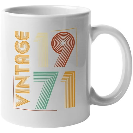

Vintage 1971 Grandpa or Grandma s Birthday White 11oz Ceramic Mug