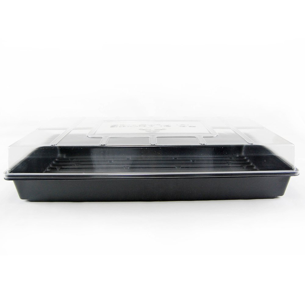 Plant Tray Clear Plastic Humidity Domes: Pack of 5 - Fits 10 Inch x 20 Inch Garden Germination Trays - Greenhouse Grow Covers