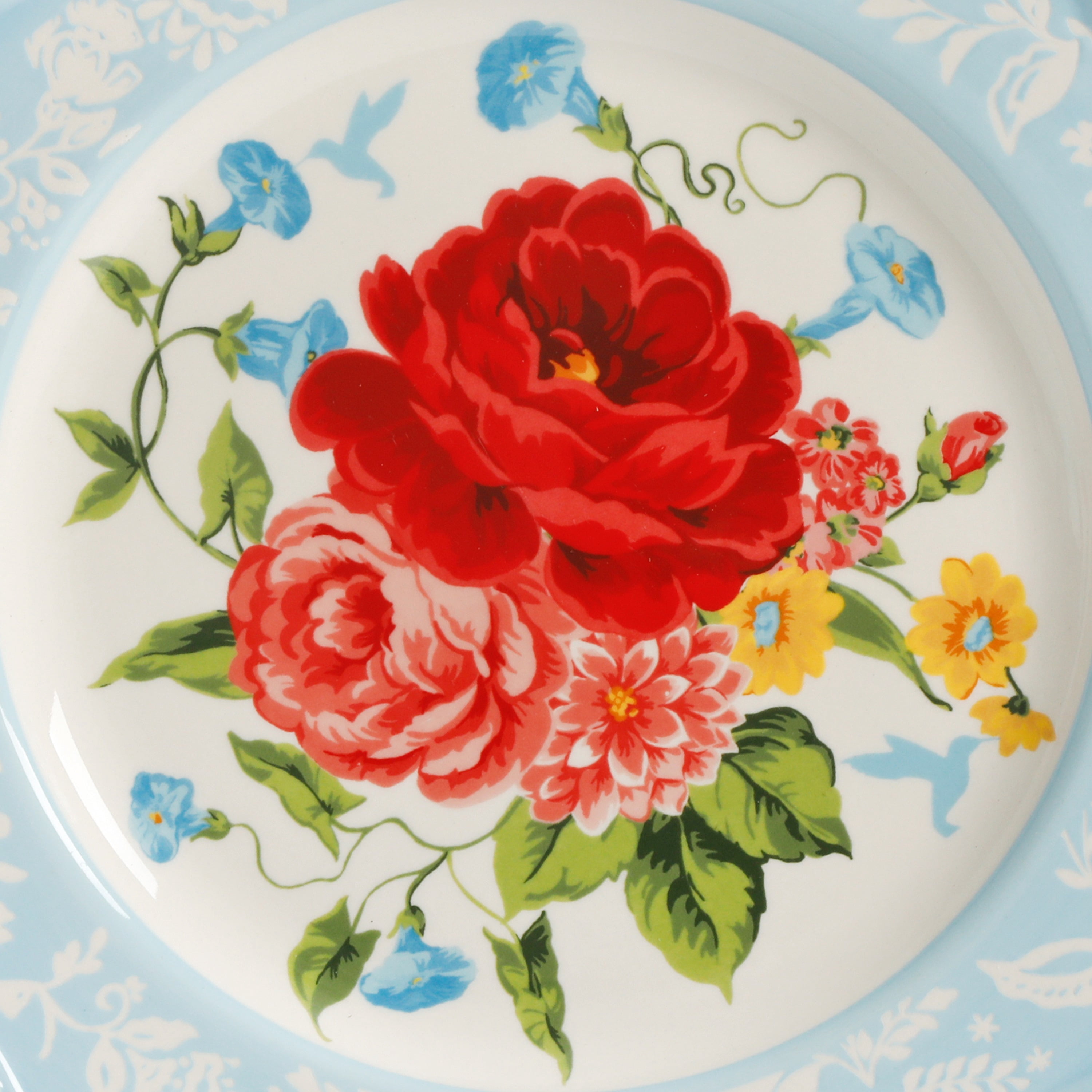 The Pioneer Woman Sweet Rose Ceramic 10.75-inch Dinner Plate