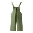 thumbnail image 7 of GILIGEGE Women's Summer Jumpsuits Short Overalls Casual Rompers Beach Fashion Vacation Ouitfits Sleeveless Jumpers 2025 Adjustable Strap Loose Linen Short Bib Overalls Jumpsuit Rompers Short Overalls, 7 of 7